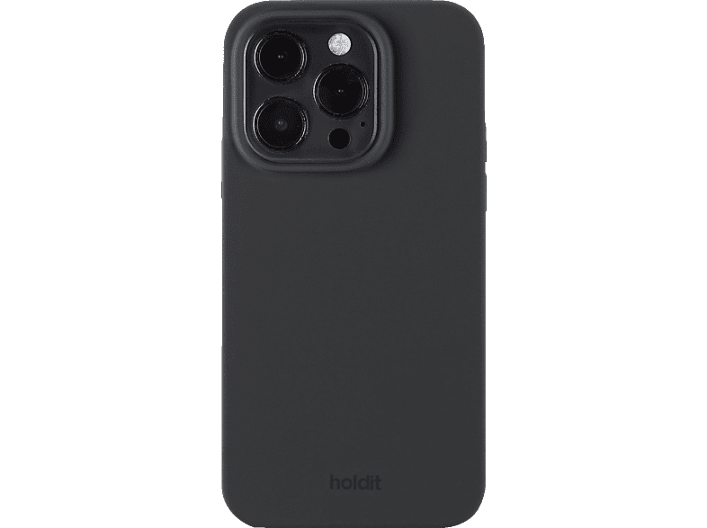 HOLDIT Silicone Case, Backcover, Apple, iPhone 15 Pro, Black von HOLDIT