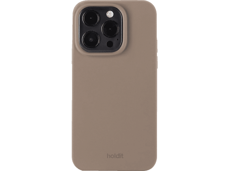 HOLDIT Silicone Case, Backcover, Apple, iPhone 15 Pro, Mocha Brown von HOLDIT