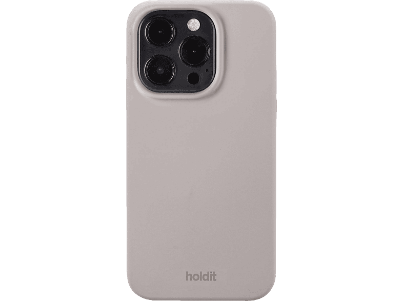 HOLDIT Silicone Case, Backcover, Apple, iPhone 15 Pro, Taupe von HOLDIT