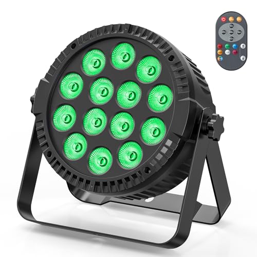 84W LED Par Strahler, 14 led par Scheinwerfer Bühnenlicht Partylicht RGBW DMX512 4-in-1 Par Licht Beleuchtung mit Fernbedienung Discolicht für Stage DJ Party Show Bar Halloween Weihnachten von HOLDLAMP