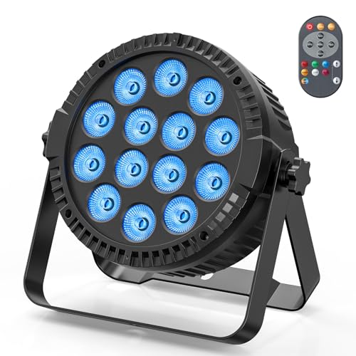 HOLDLAMP 14x6 RGBW LED Par Licht, 84W Par Scheinwerfer mit Sound Aktivierung, DMX 4/8CH Bühnenlicht Strahler für DJ Bar KTV Disco Geburtstag Party von HOLDLAMP