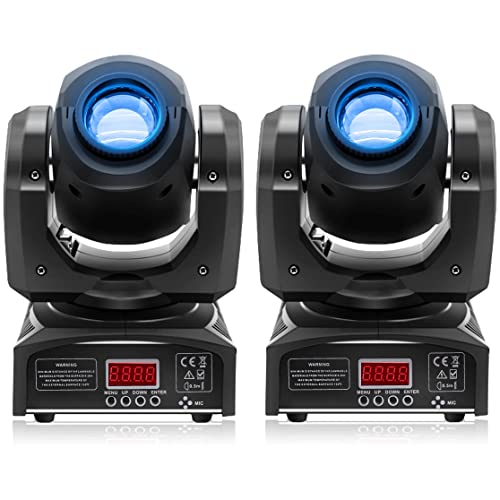 HOLDLAMP Moving Head LED Bühnenlicht Beam dmx512 Partylichter Wash Spot Licht Lampe 8 Muster Lichteffekt für Bar Party Halloween Weihnachten Hochzeit Disco Kinder - 2 PCS HOLDLAMP Moving Head LED Bühnenlicht Beam dmx512 Partylichter Wash Spot Licht Lampe 8 Muster Lichteffekt für Bar Party Halloween Weihnachten Hochzeit Disco Kinder - 2 PCS von HOLDLAMP