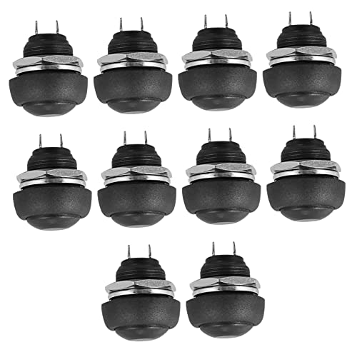 HOLIDYOYO 1Tasche Mini Druckknopfschalter Wasserdichter Druckknopf Schalter Schwarz für Elektronikgeräte Hohe Empfindlichkeit Kompakte Struktur Lange Einfache Bedienung HOLIDYOYO 1Tasche Mini Druckknopfschalter Wasserdichter Druckknopf Schalter Schwarz für Elektronikgeräte Hohe Empfindlichkeit Kompakte Struktur Lange Einfache Bedienung von HOLIDYOYO