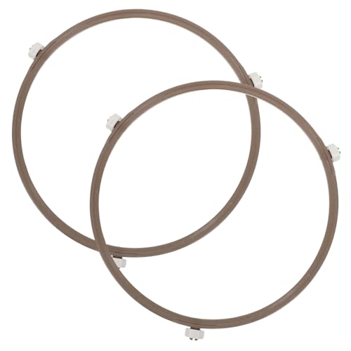 HOLIDYOYO 2er-pack Mikrowellen-drehtellerringe Glasplatten-kunststoffhalterung für Die Drehung HOLIDYOYO 2er-pack Mikrowellen-drehtellerringe Glasplatten-kunststoffhalterung für Die Drehung von HOLIDYOYO