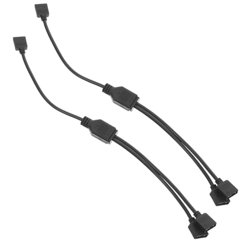 HOLIDYOYO 2 Stück Motherboard-Synchron isator ARGB -Adapter RGB-Splitter Erweiterungskabel für Erweiterungsscheibe argb-kabel RGB Motherboard -Kabel RGB -Header Plastik Black HOLIDYOYO 2 Stück Motherboard-Synchron isator ARGB -Adapter RGB-Splitter Erweiterungskabel für Erweiterungsscheibe argb-kabel RGB Motherboard -Kabel RGB -Header Plastik Black von HOLIDYOYO