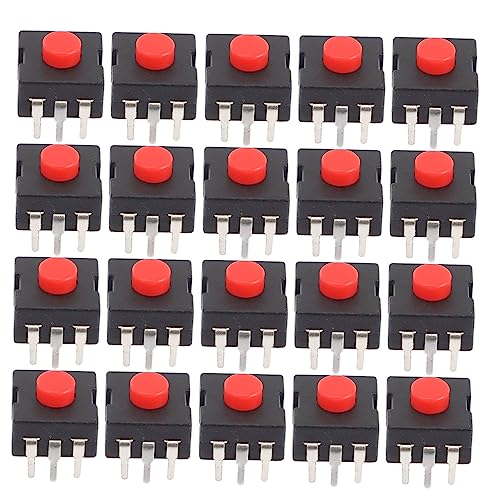 HOLIDYOYO 20Stücke Taschenlampenschalter Mit Roter Kappe Mini Druckknöpfe Für Taschenlampen Elektronische DIY Projekte Kompakt Leicht Zu Bedienen Für Haushaltsgeräte HOLIDYOYO 20Stücke Taschenlampenschalter Mit Roter Kappe Mini Druckknöpfe Für Taschenlampen Elektronische DIY Projekte Kompakt Leicht Zu Bedienen Für Haushaltsgeräte von HOLIDYOYO