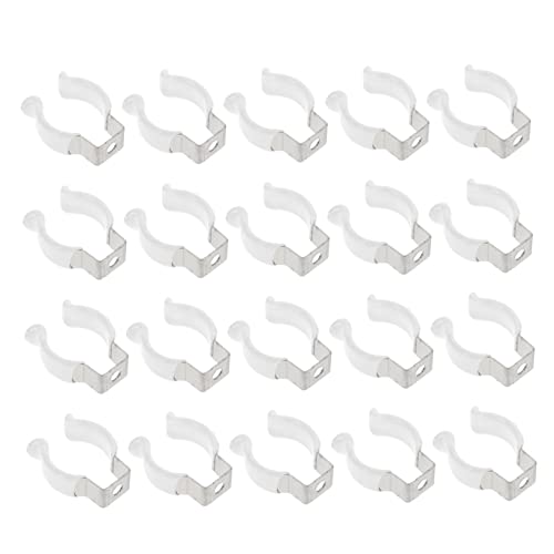 HOLIDYOYO 20Stücke U Clips Halter für Lichtschlauch Leuchtstofflampenhalter für Röhren Leichte und Langlebige Befestigungslösung für Innen und Außenbereich HOLIDYOYO 20Stücke U Clips Halter für Lichtschlauch Leuchtstofflampenhalter für Röhren Leichte und Langlebige Befestigungslösung für Innen und Außenbereich von HOLIDYOYO