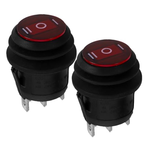 HOLIDYOYO 2Stücke Wasserdichter Kfz Wippschalter Kippschalter für Lichter und Audiosysteme und Benutzerfreundlich für Boote und Fahrzeuge HOLIDYOYO 2Stücke Wasserdichter Kfz Wippschalter Kippschalter für Lichter und Audiosysteme und Benutzerfreundlich für Boote und Fahrzeuge von HOLIDYOYO