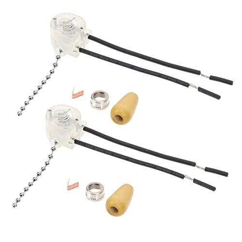 HOLIDYOYO 2Stücke Zugschalter Für Deckenleuchten Elegantes Design Kugelkette Einfache Installation Für Lampen Und DIY Projekte Hochwertige Verarbeitung Dekorative von HOLIDYOYO