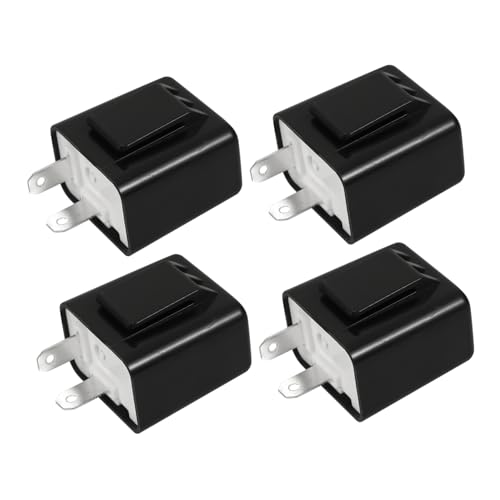 HOLIDYOYO 4Stücke Blinkrelais Einstellbare Geschwindigkeit Elektronisches Blinkerrelais Für Motorräder Stabil Und Zuverlässig Für Optimale Sichtbarkeit von HOLIDYOYO