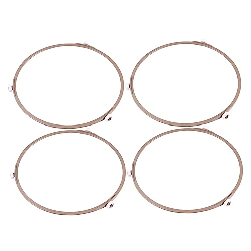 HOLIDYOYO 4Stücke Mikrowellen Drehteller Rad Ring Glasplatte Für Mikrowelle Ersatz Für Stützräder Hohe Temperaturbeständigkeit Leicht Und Tragbar von HOLIDYOYO