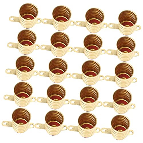 HOLIDYOYO 50Stücke Lampenbasis Mini Schraubsockel Für LED Glühbirnen Für Physikalische Experimente Und DIY Projekte Hochwertigem Kompatibel Mit Kleinen von HOLIDYOYO