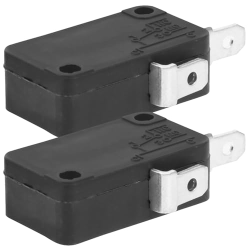 HOLIDYOYO Schalter Lampe Austausch Des Türschalters Für Mikrowellenherde 2 Stück 16 a 125/250 v Türverriegelung Universelles Reparaturzubehör Für Mikrowellenherde (2 Normalerweise Offen) Für Ofenteile von HOLIDYOYO