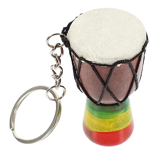 HOLIDYOYO Djembe-Trommel-Schlüsselanhänger Afrikanischer Trommel-Schlüsselanhänger Mini-Holz-Djembe-Trommel-Anhänger Djembe-Trommel-Mini-Anhänger Trommel-Schlüsselanhänger Kongo-Trommeln von HOLIDYOYO