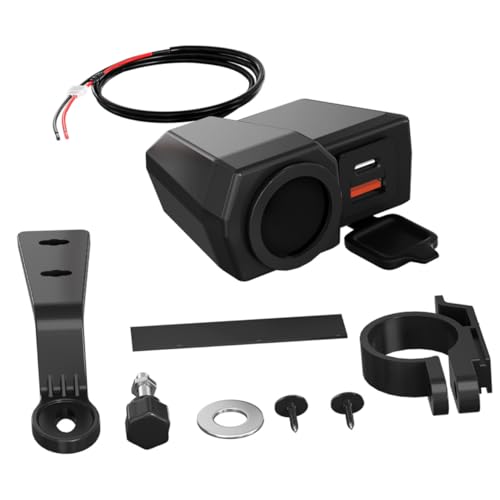 HOLIDYOYO Dual Port Ladegerät mit USB C Wasserdichtem Design und Voltmeter Universelles Ladegerät für Smartphones und GPS Temperaturanzeige HOLIDYOYO Dual Port Ladegerät mit USB C Wasserdichtem Design und Voltmeter Universelles Ladegerät für Smartphones und GPS Temperaturanzeige von HOLIDYOYO
