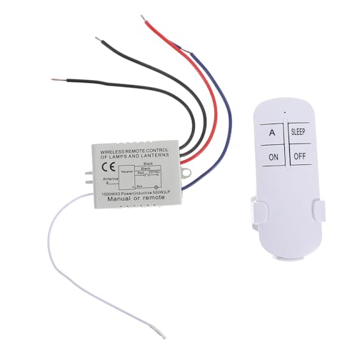 HOLIDYOYO Smart Deckenleuchte Funkschalter Für Licht Externer Lichtschalter Fernlichtschalter Ersatz Funkfernschalter Fernbedienung Lichtschalter Deckenleuchte PC von HOLIDYOYO