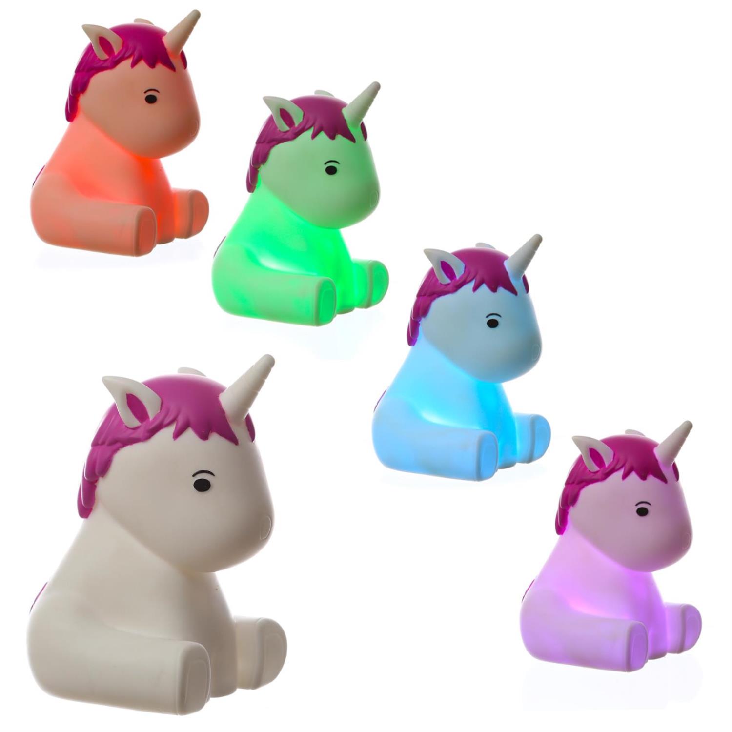 Einschlaflicht / Nachtlicht Einhorn LILLY - LED Farbwechsel - Batterielicht mit Automatik Timer von HOLLYHOPPER