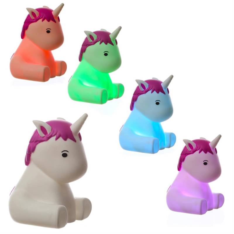 Einschlaflicht / Nachtlicht Einhorn LILLY - LED Farbwechsel - Batterielicht mit Automatik Timer von HOLLYHOPPER