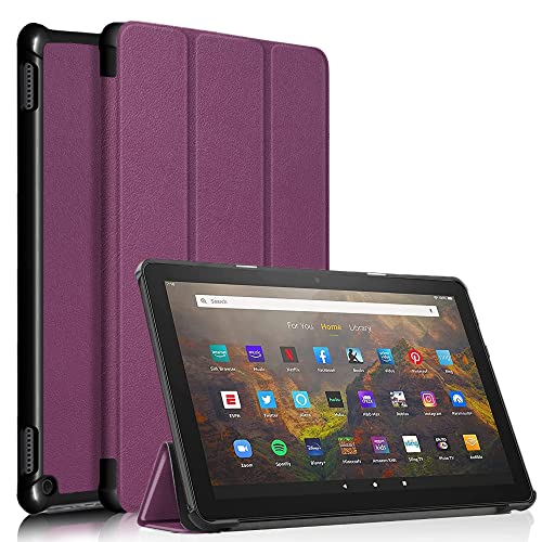HOLOA Tablet-Fall für alle neuen ＨＤ 10 & ＨＤ 10 Plus (nur mit 11 Generation, 2021 Release)- Smart Stand Protective Case Ultra Light mit Auto Sleep Wake (Purple) von HOLOA