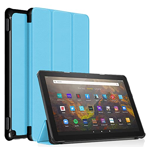 HOLOA Tablet-Fall für alle neuen ＨＤ 10 & ＨＤ 10 Plus (nur mit 11 Generation, 2021 Release)- Smart Stand Protective Case Ultra Light mit Auto Sleep Wake (Sky Blue) von HOLOA