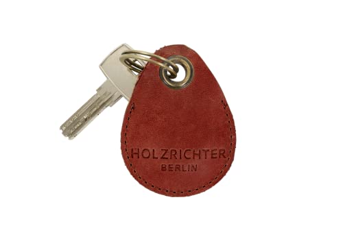 HOLZRICHTER Berlin AirTag Case No 2-1 (M) Cognac - AirTag-Hülle und Schlüsselanhänger handgefertigt aus Premium-Leder von HOLZRICHTER Berlin