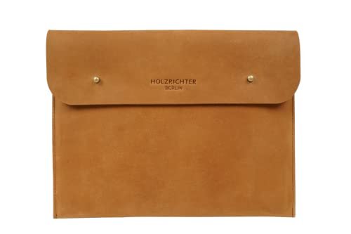 HOLZRICHTER Berlin iPad Sleeve No 3-3 (S) Camel - iPad-Tasche, Tablet-Hülle, Schutzhülle handgefertigt aus Premium-Leder von HOLZRICHTER Berlin