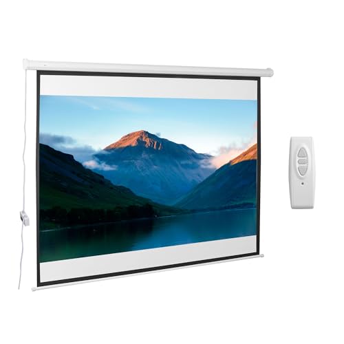 HOMCOM 4:3 Beamer Leinwand Elektrisch 203 x 152 cm Projektionsleinwand mit Fernbedienung Filmleinwand für Heimkino und Präsentation Weiß HOMCOM 4:3 Beamer Leinwand Elektrisch 203 x 152 cm Projektionsleinwand mit Fernbedienung Filmleinwand für Heimkino und Präsentation Weiß von HOMCOM
