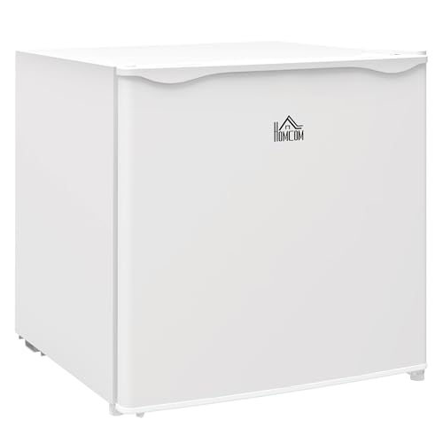 HOMCOM Mini-Gefrierschrank 35 L Gefrierbox elektrisch freistehend 45 W Mini Gefriertruhe Minikühlschrank -14 bis -24℃ 5-stufige Temperaturregelung 47 x 44,2 x 48,8 cm Weiß von HOMCOM