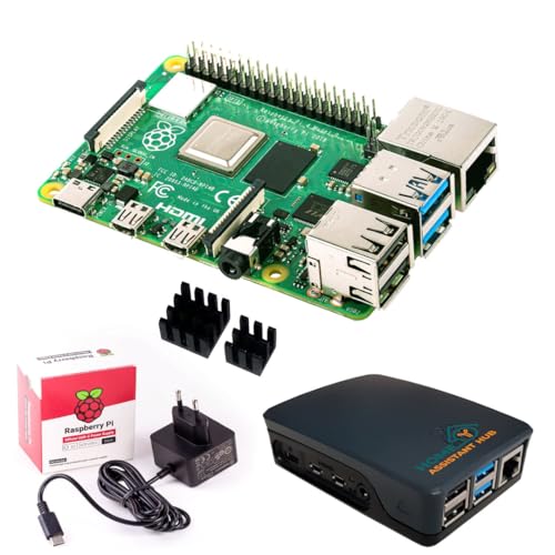 HomeAssistantHub Home Assistant Server auf Raspberry PI 4 B mit 8GB RAM 64GB microSD vorinstalliert von HOME ASSISTANT HUB