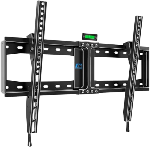 HOME VISION TV Wandhalterung Neigbar für 32-75 Zoll Flach & Curved Fernseher bis zu 𝟳𝟱𝗞𝗚, Universal Fernseh Halterung max. VESA 600x400mm, Fernsehhalterung Wand von HOME VISION