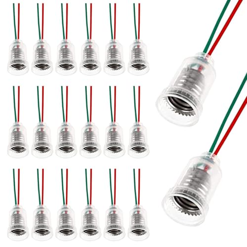 20 Stück E10 Lampen Sockel E10 Lampenfassungen mit Isolierten Draht Lmpensockel Light Base Sockel für Home Glühlamp LED Lampen Elektrischen Test 20 Stück E10 Lampen Sockel E10 Lampenfassungen mit Isolierten Draht Lmpensockel Light Base Sockel für Home Glühlamp LED Lampen Elektrischen Test von HOMEJOY