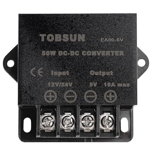 HOMELYLIFE DC12V 24V auf 5V 10A 60W Spannungswandler Step Down Wandler Transformator Netzteil Regler Voltage Reducer Converter für Auto Motor PKW LKW Kfz von HOMELYLIFE