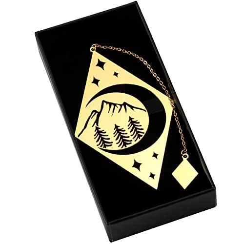 Lesezeichen, Bookmark, Lesezeichen Metall, HOMEMARS Mond Design Gold Hohl Geschnitzte Lesezeichen, Guhestand Geschenke, Lehrer Studenten Geschenk, Pärchen Geschenke, Weihnachtsgeschenke von HOMEMARS