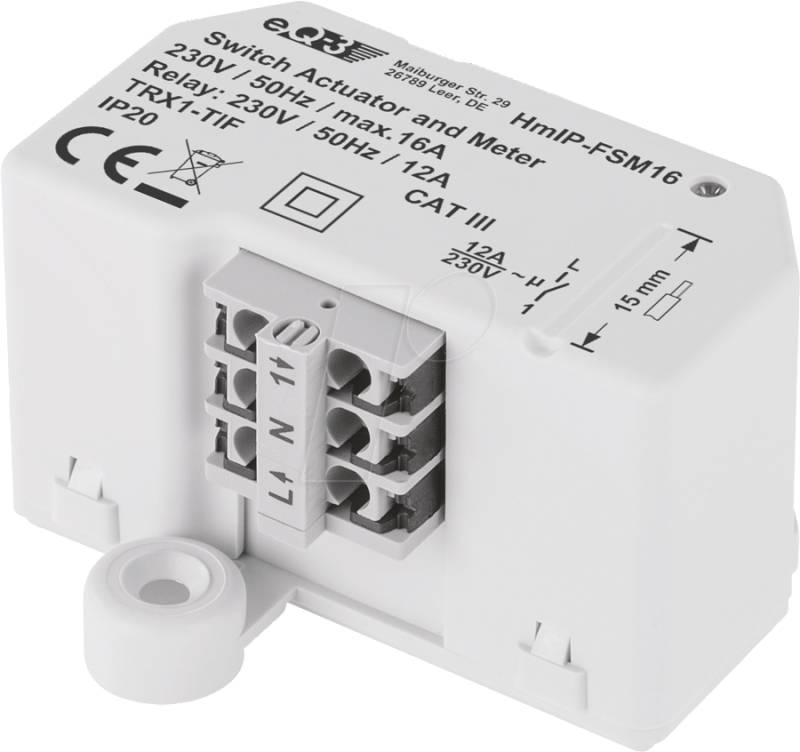 HMIP FSM16 - Schalt-Mess-Aktor (16 A) Unterputz von HOMEMATIC IP
