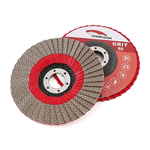 HOMESOM 5 Zoll 1pc 60 Grit Schleifscheiben Flap Sanding Schleifscheibe für Winkelschleifer Diamond Sanding Pad HOMESOM 5 Zoll 1pc 60 Grit Schleifscheiben Flap Sanding Schleifscheibe für Winkelschleifer Diamond Sanding Pad von HOMESOM