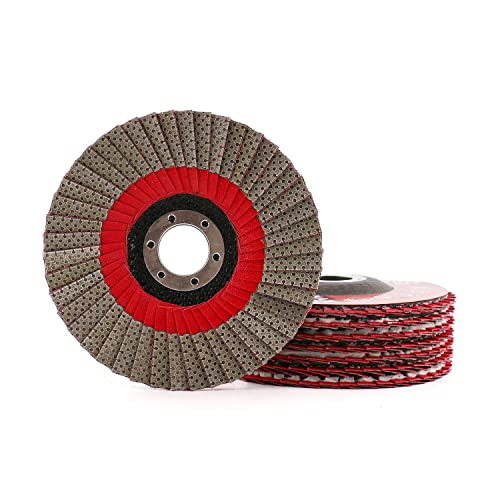 HOMESOM 5 Zoll 4pcs 60/100 / 200/400 Grit Schleifscheiben Flap Sanding Abrasive Disc für Winkelschleifer Diamond Sanding Pad HOMESOM 5 Zoll 4pcs 60/100 / 200/400 Grit Schleifscheiben Flap Sanding Abrasive Disc für Winkelschleifer Diamond Sanding Pad von HOMESOM