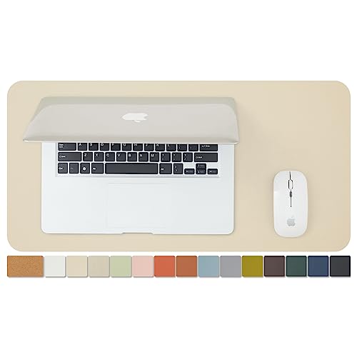 Kompakte Kork Schreibtischunterlage - Kleine doppelseitige Schreibtischauflage für Büro und Zuhause - Als große Mausunterlage und kleine Schreibtischmatten auf Schreibtischen（Aprikose、60cmx30cm） von HOMIEAZICOZI
