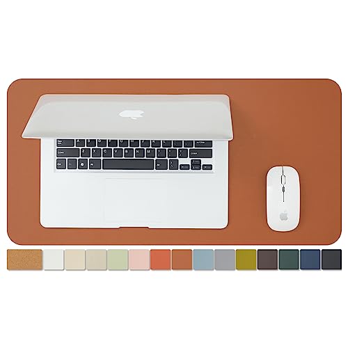 Kompakte Kork Schreibtischunterlage - Kleine doppelseitige Schreibtischauflage für Büro und Zuhause - Als große Mausunterlage und kleine Schreibtischmatten auf Schreibtischen（Braun、60cmx30cm） von HOMIEAZICOZI