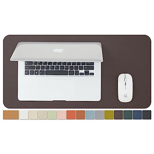 Kompakte Kork Schreibtischunterlage - Kleine doppelseitige Schreibtischauflage für Büro und Zuhause - Als große Mausunterlage und kleine Schreibtischmatten auf Schreibtischen（Kaffee、60cmx30cm） von HOMIEAZICOZI
