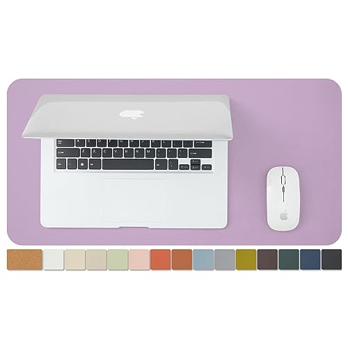 Kompakte Kork Schreibtischunterlage - Kleine doppelseitige Schreibtischauflage für Büro und Zuhause - Als große Mausunterlage und kleine Schreibtischmatten auf Schreibtischen（Lila、60cmx30cm） von HOMIEAZICOZI