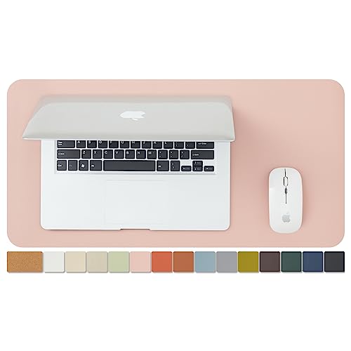 Kompakte Kork Schreibtischunterlage - Kleine doppelseitige Schreibtischauflage für Büro und Zuhause - Als große Mausunterlage und kleine Schreibtischmatten auf Schreibtischen（Rosa、60cmx30cm） von HOMIEAZICOZI
