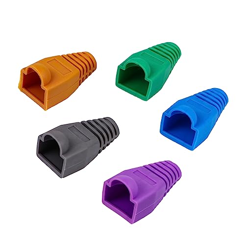 HOMOBABE 100Stücke Kunststoffverbinder Stiefel Abdeckung Weichplastik für Ethernet Netzwerkkabel PC Schützt Kabelköpfe vor Biegung Wasser Farblich Gemischt HOMOBABE 100Stücke Kunststoffverbinder Stiefel Abdeckung Weichplastik für Ethernet Netzwerkkabel PC Schützt Kabelköpfe vor Biegung Wasser Farblich Gemischt von HOMOBABE