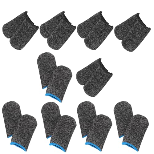 HOMOBABE 10Paare Fingerhüllen für Mobile Gamer Atmungsaktive Schweiß Fingerabdeckungen für Touchscreen Spiele Bequemes Material für Verbessertes Spielerlebnis Optimalen HOMOBABE 10Paare Fingerhüllen für Mobile Gamer Atmungsaktive Schweiß Fingerabdeckungen für Touchscreen Spiele Bequemes Material für Verbessertes Spielerlebnis Optimalen von HOMOBABE