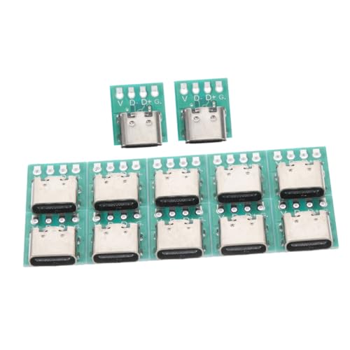 HOMOBABE 12Stücke USB C Anschlussplatine DIY PCB Konverterplatine für Datenübertragung Langlebiges Interface Material Einfache Installation Hohe Stabilität Kompatibilität HOMOBABE 12Stücke USB C Anschlussplatine DIY PCB Konverterplatine für Datenübertragung Langlebiges Interface Material Einfache Installation Hohe Stabilität Kompatibilität von HOMOBABE