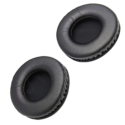 HOMOBABE 1Paar Bequeme Runde Kopfhörerpads Kopfhörer Hüllen aus Hochwertigem Proteinleder Nützliche Headset Pads für Optimalen Kompatibel mit Verschiedenen Modellen von HOMOBABE