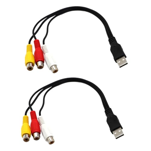 HOMOBABE 1Paar USB zu Kabel Set für Tv Haushaltsfernsehkabel Hochwertiges Adapterkabel für Audio Video Einfach zu Bedienen Langlebig HOMOBABE 1Paar USB zu Kabel Set für Tv Haushaltsfernsehkabel Hochwertiges Adapterkabel für Audio Video Einfach zu Bedienen Langlebig von HOMOBABE