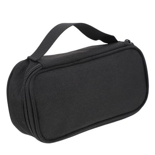 HOMOBABE 1Stück Datenkabel Aufbewahrungstasche Organizer für Ladegeräte Kopfhörer Leichtes Oxford Material Schwarz für Reisen von HOMOBABE