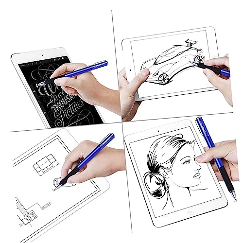 HOMOBABE 5Stücke Kapazitiver Stylus Stift Set mit Dunkelblauer Eingabestift Ersatzspitzen aus Leitfähigem Material Runden Diskspitzen für Tablets HOMOBABE 5Stücke Kapazitiver Stylus Stift Set mit Dunkelblauer Eingabestift Ersatzspitzen aus Leitfähigem Material Runden Diskspitzen für Tablets von HOMOBABE