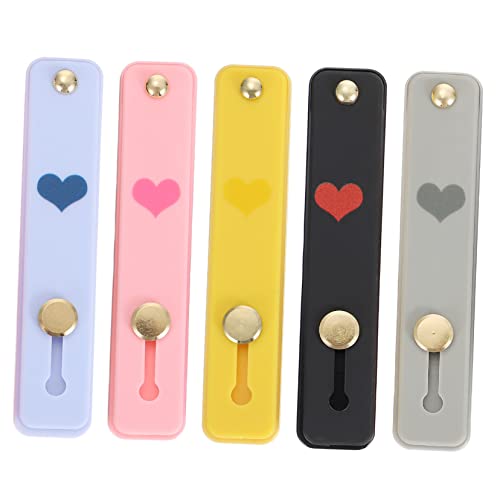 HOMOBABE 5Stücke Teiliges Halter für Smartphones Silikon Handyhalterung für Komfortablen Halt Praktischen Einsatz für Verschiedene Modelle Wie von HOMOBABE