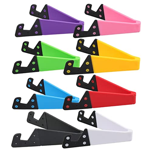 HOMOBABE 8 Stück V-förmiger Handyhalter Telefonhalter zusammenklappbarer Handyständer Büro handyhalterung tragbarer handyhalter praktisch Faltbarer Tablet -Ständer handyhalter für den Tisch von HOMOBABE